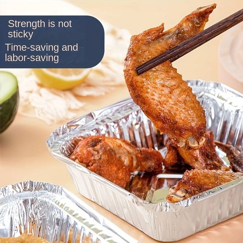 Set Of 10 Aluminum Foil Plates, Disposable Aluminum Frying Container, Kitchen Oil Absorbing Paper Container, Multipurpose Tin Foil Pad Set Of 10 Aluminum Foil Plates, Disposable Aluminum Frying Container, Kitchen Oil Absorbing Paper Container, Multipurpose Tin Foil Pad